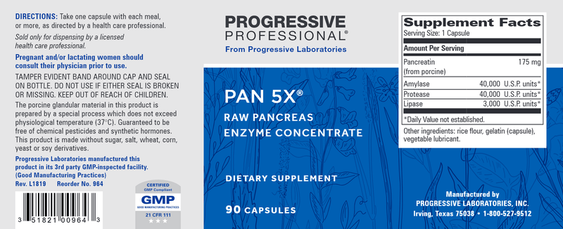 buy Pan 5X progressive labs