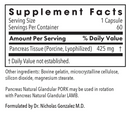 pancreas pork capsules allergy research group supplement facts