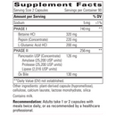 panplex 2-phase capsules (integrative therapeutics) supplement facts