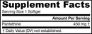 pantethine jarrow formulas supplement facts