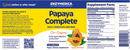 papaya complete enzymedica label