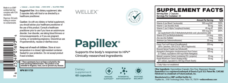 papillex wellex label