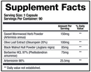 para-x biomatrix supplement facts