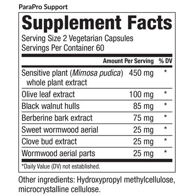 parapro support (equilife) supplement facts