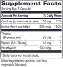 para thyrolate progressive labs supplement facts