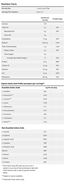 pea protein unflavored (now sports) supplement facts
