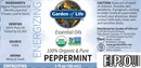 peppermint essential oil organic (garden of life) label