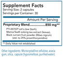 percepta professional cognitive clarity supplement facts