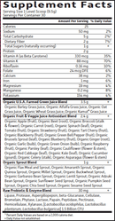 perfect food raw chocolate garden of life supplement facts