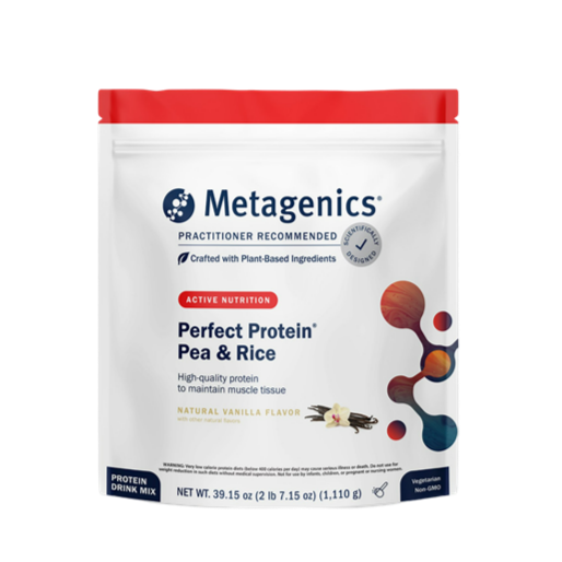 perfect protein pea & rice vanilla metagenics