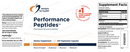 performance peptides designs for health label