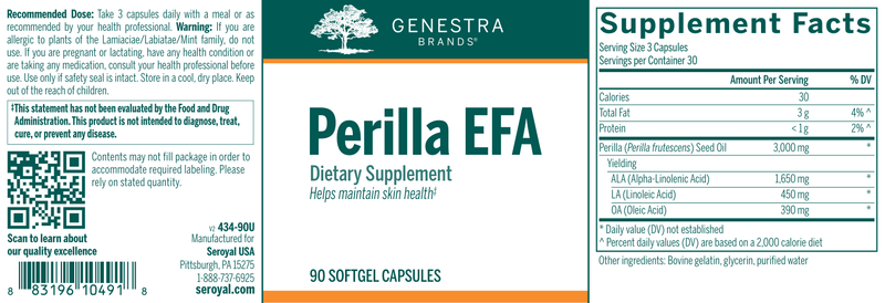 Perilla EFA label Genestra