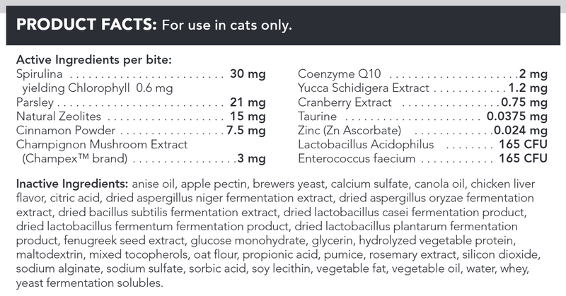 Perio-Plus Feline Bites Vetri-Science product facts