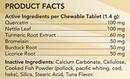 pet allergy for dog and cats (now pets) product facts