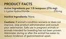 l-lysine powder for cats (now pets) product facts