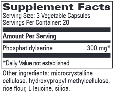 Phosphatidyl Serine (Progressive Labs) Supplement Facts