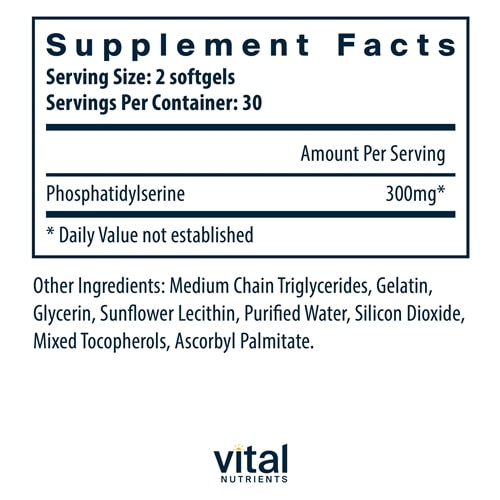 Phosphatidylserine Vital Nutrients supplements