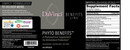 phyto benefits 60ct davinci labs label