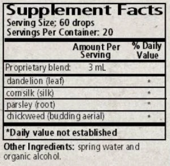 phytodiuretic wise woman herbals supplement facts