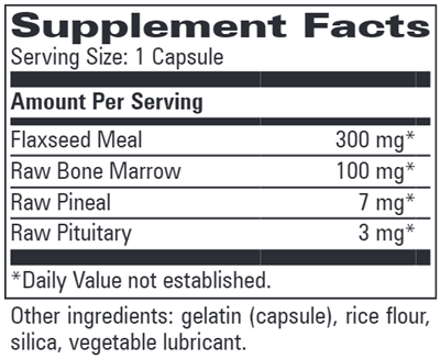 Pineal Concentrate (Progressive Labs) Supplement Facts