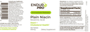 plain niacin (endurance product company) label
