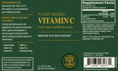 plant-based vitamin c global healing label
