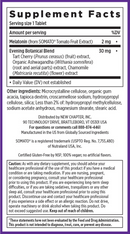 plant melatonin + tart cherry & ashwagandha (new chapter) supplement facts