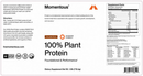 plant protein chocolate momentous label