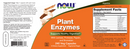 plant enzymes (now foods) label