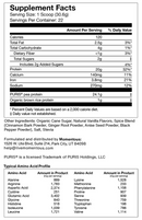 plant protein vanilla spice momentous supplement facts