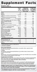 plusone daily packs (metagenics) supplement facts