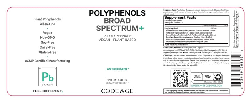 polyphenols codeage label