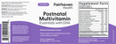 postnatal multivitamin essentials with dha fairhaven health label