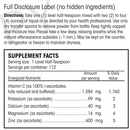 potent C guard powder (perque) supplement facts
