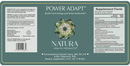 power adapt liquid natura health products label