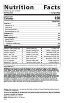 power nutrition shake mixed berry (metagenics) nutrition facts