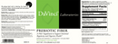 prebiotic fiber | clearly fiber davinci labs label