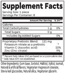 prebiotic gum berkeley life supplement facts