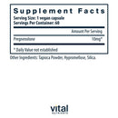 pregnenolone vital nutrients supplement facts