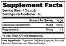 pregnenolone plus neurobiologix supplement facts