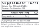 pregnenolone 5 mg douglas labs supplement facts