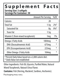 prenatal dha + epa (fairhaven health) supplement facts