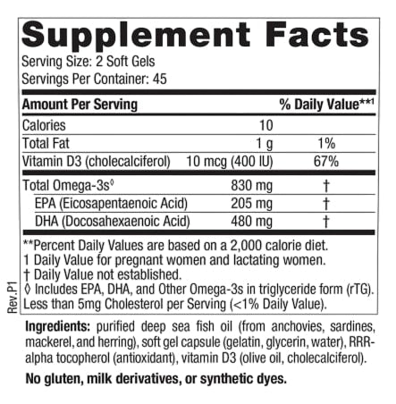 prenatal dha nordic naturals supplement facts