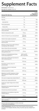 prenatal multi powder vanilla needed supplement facts