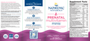prenatal multivitamin minis (nordic naturals) label
