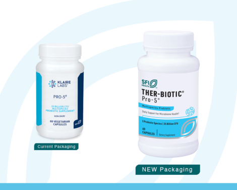 Pro-5 Probiotic new packaging Klaire Labs