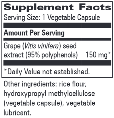 Pro-GSE (Progressive Labs) Supplement Facts