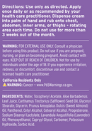 pro-gest lavender (emerita) label