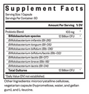 probiota bifido (seeking health) supplement facts