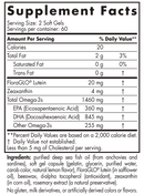 ProDHA Eye Soft Gels Nordic Naturals supplement facts